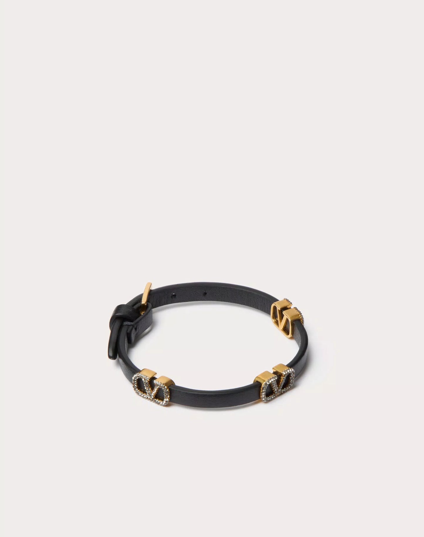 VLOGO SIGNATURE LEATHER BRACELET