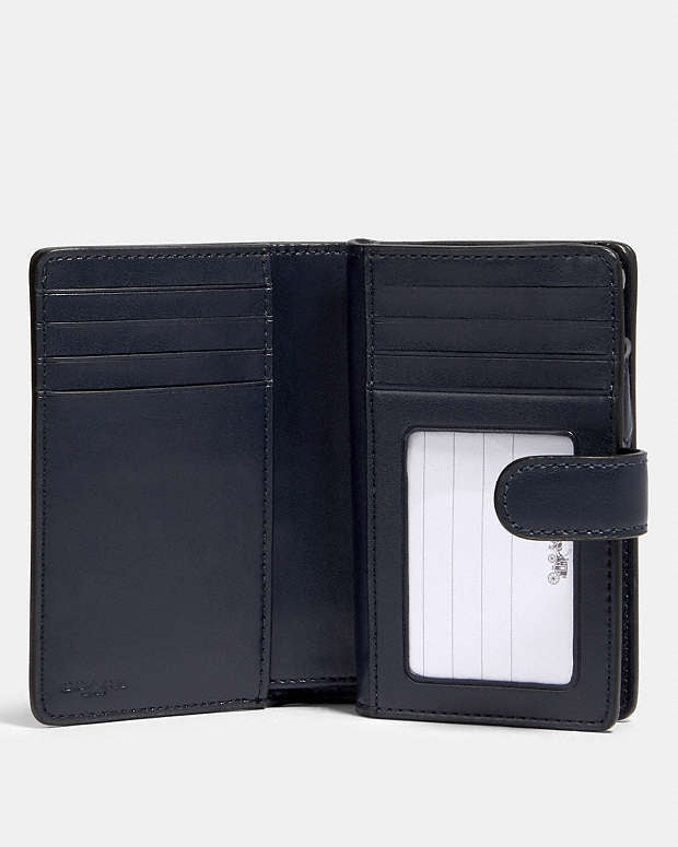 Coach Medium Corner Zip Wallet With Horse And Carriage Print