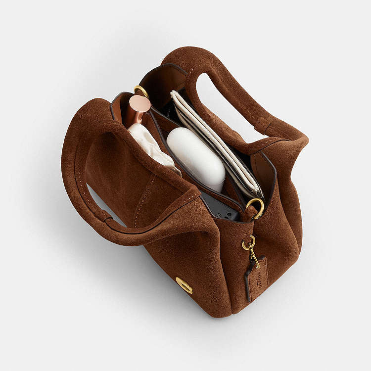 Coach Lana Shoulder Bag 19 Suede