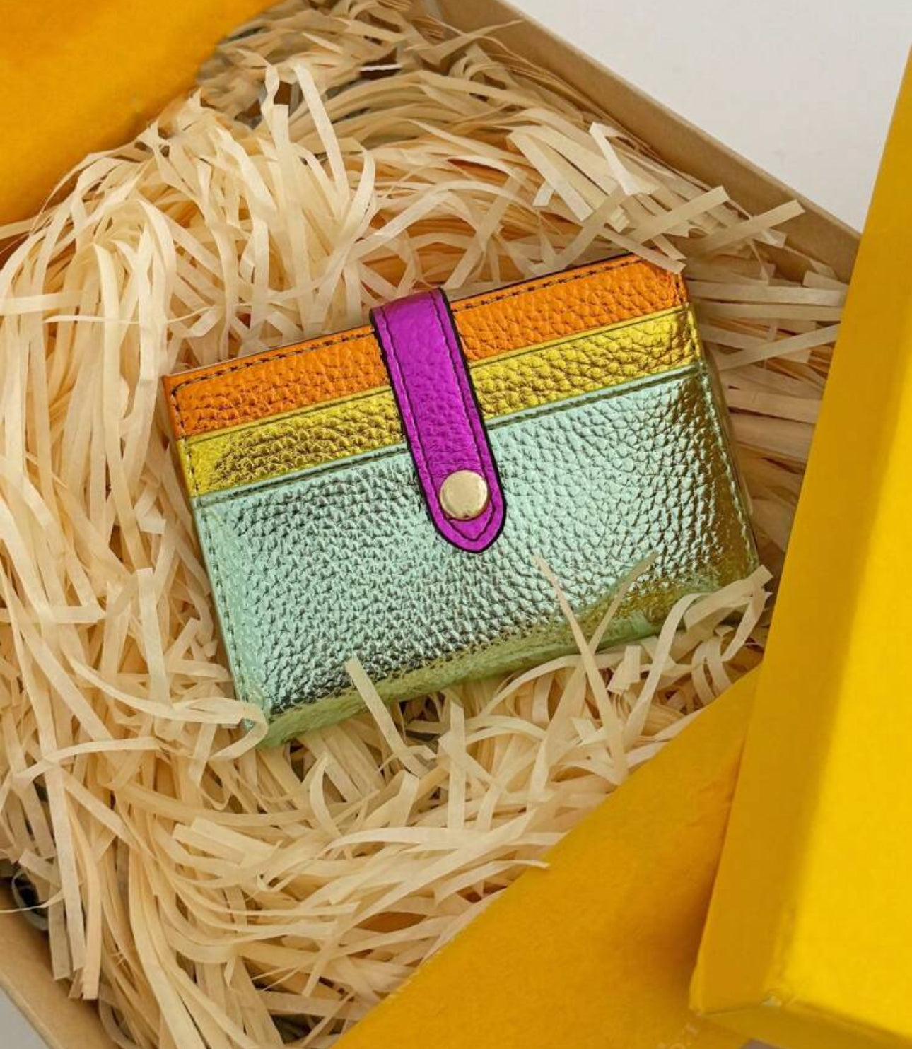 Metallic card holder ( Mint )