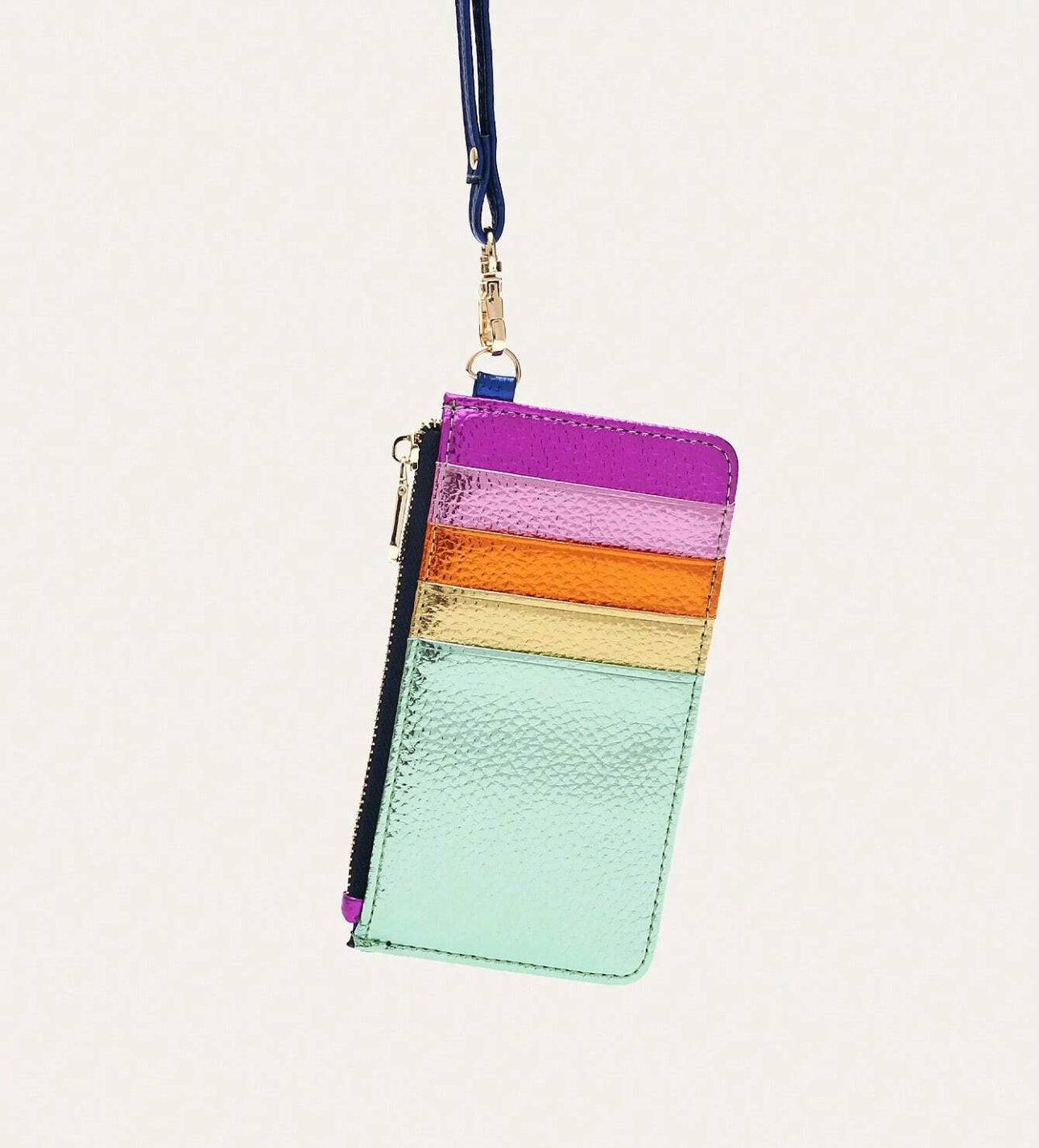 Metallic sling wallet ✨