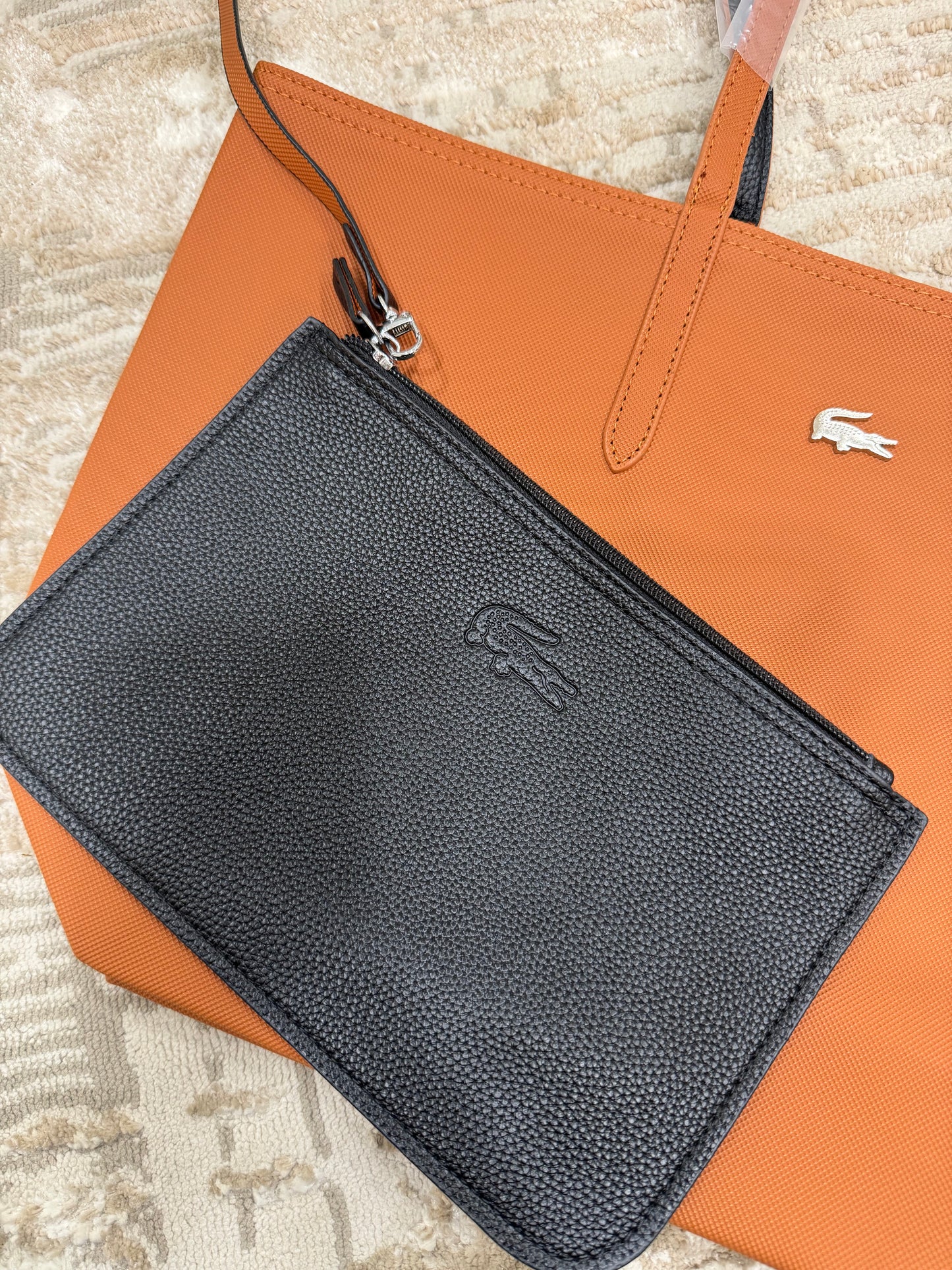 Lacoste tote brown