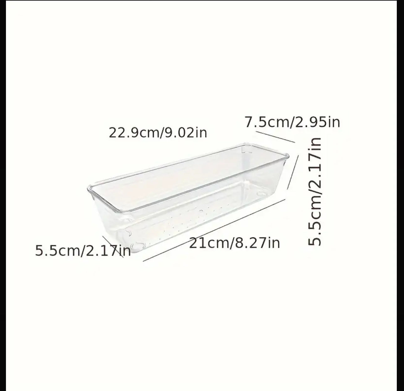 Acrylic organizers ( set of 4 )