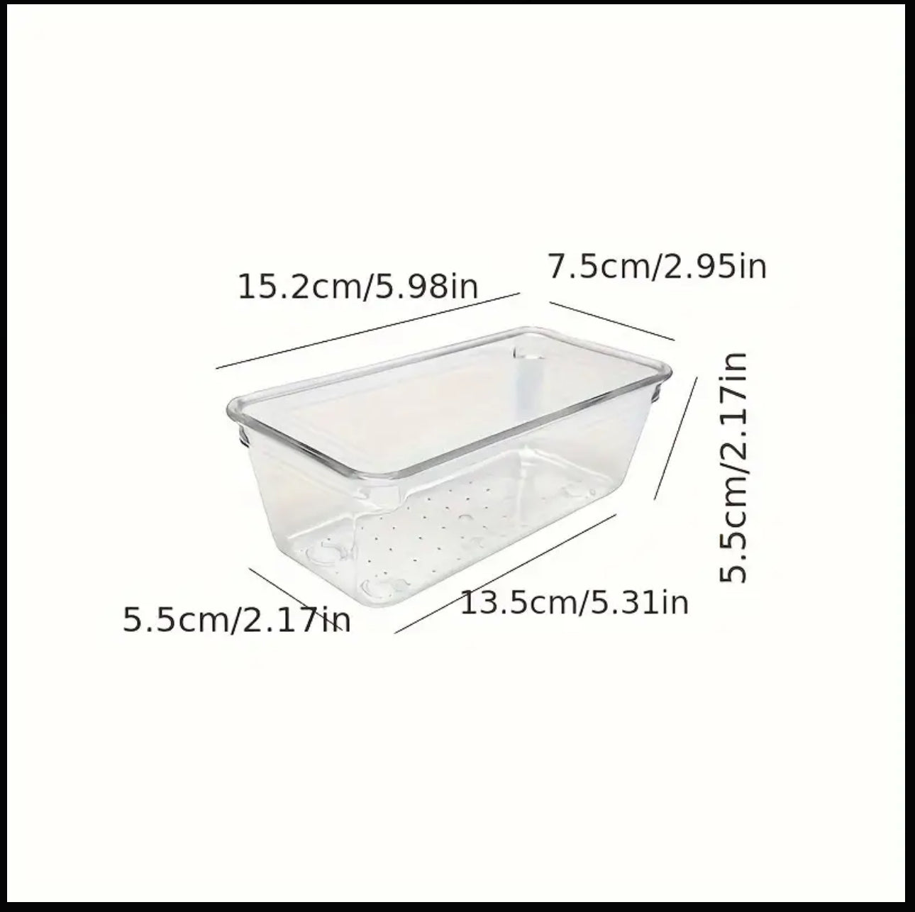 Acrylic organizers ( set of 4 )