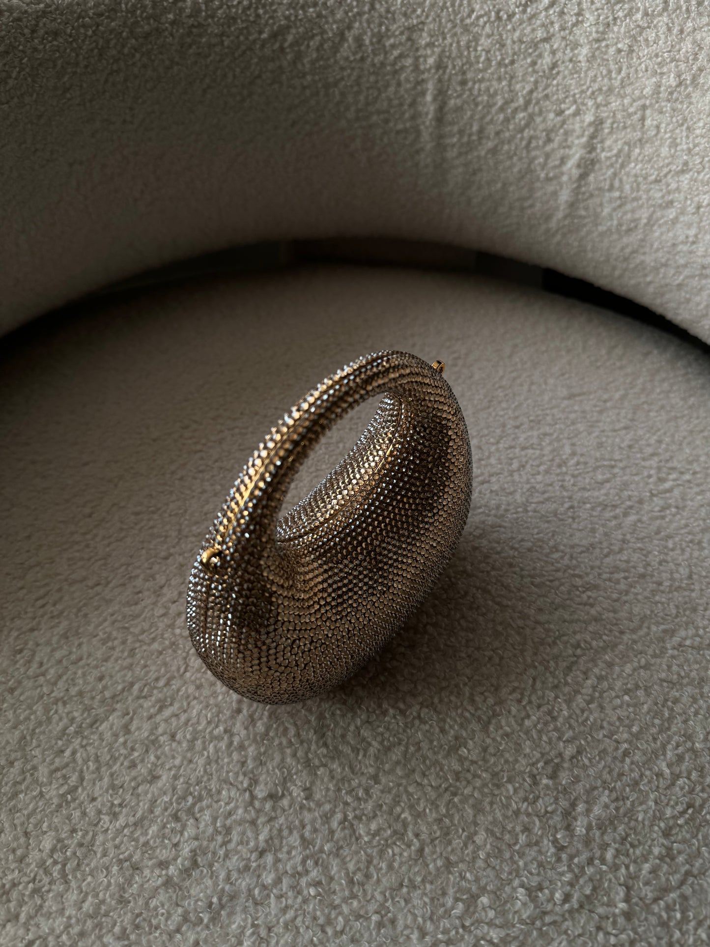 Gold Rhinestone clutch