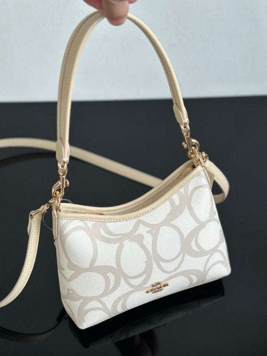 Laurel Small Shoulder Bag In Sketch Signature Canvas
