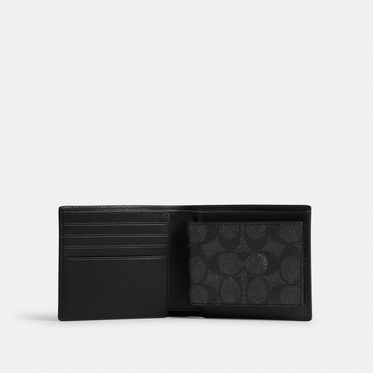 Men’s Wallet In Signature Canvas With Coach Graphic