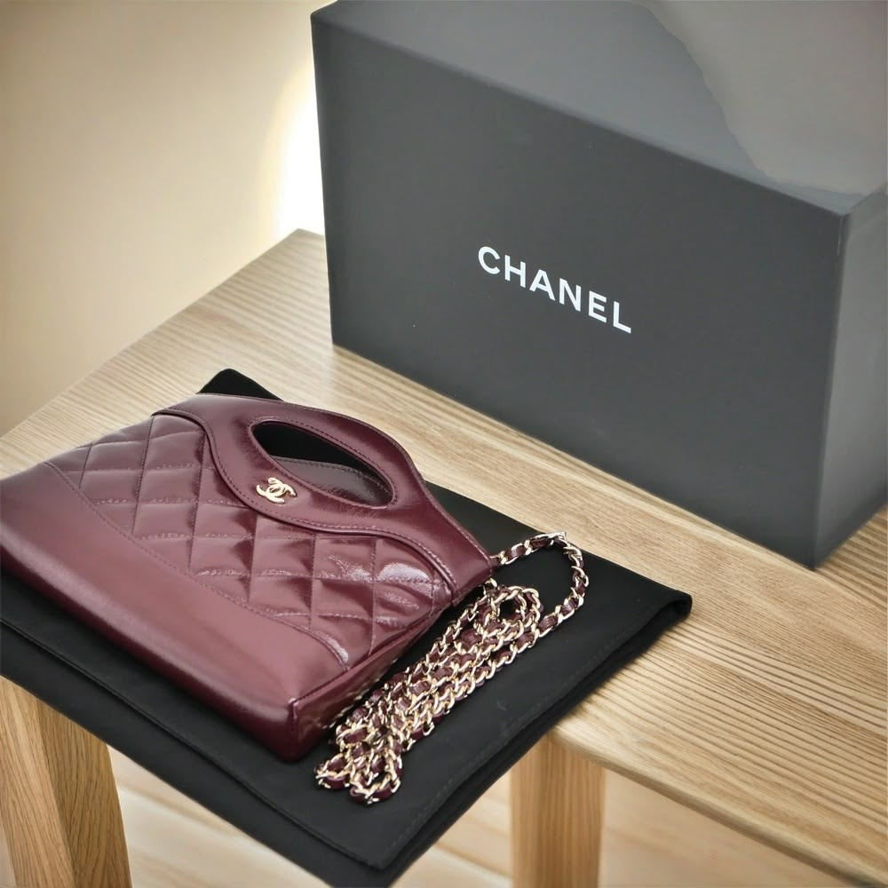 Chanel Nano burgundy