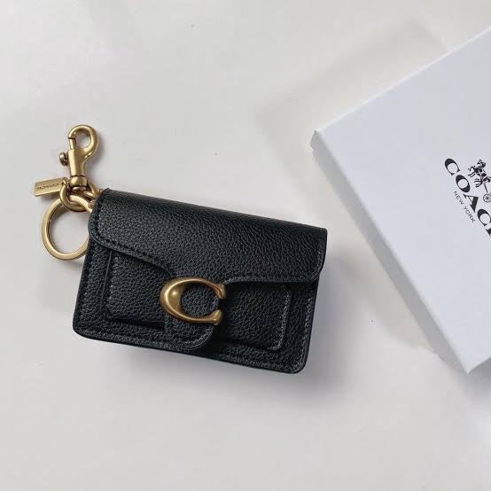 COACH® | Mini Tabby Bag Charm In Black