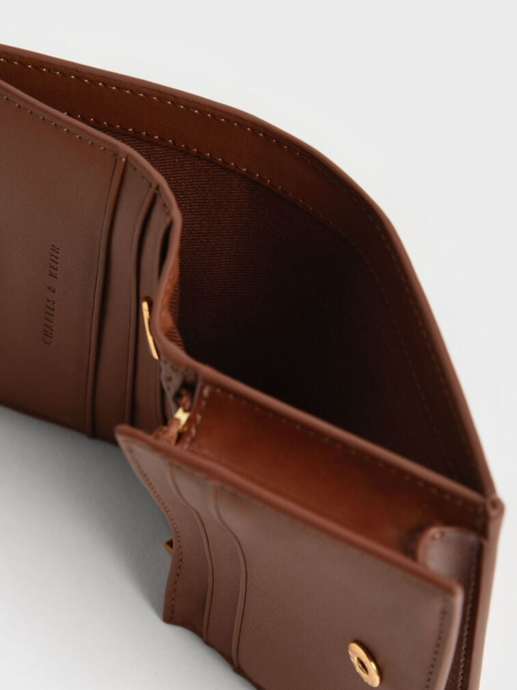charles and keith wallet chain - Chocolate