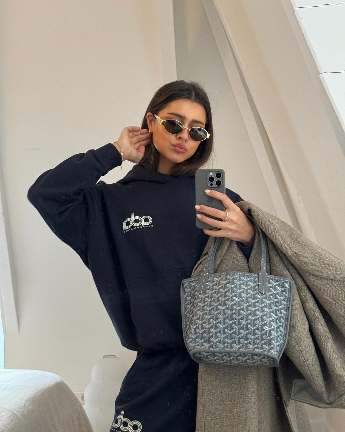 Goyard mini tote Grey