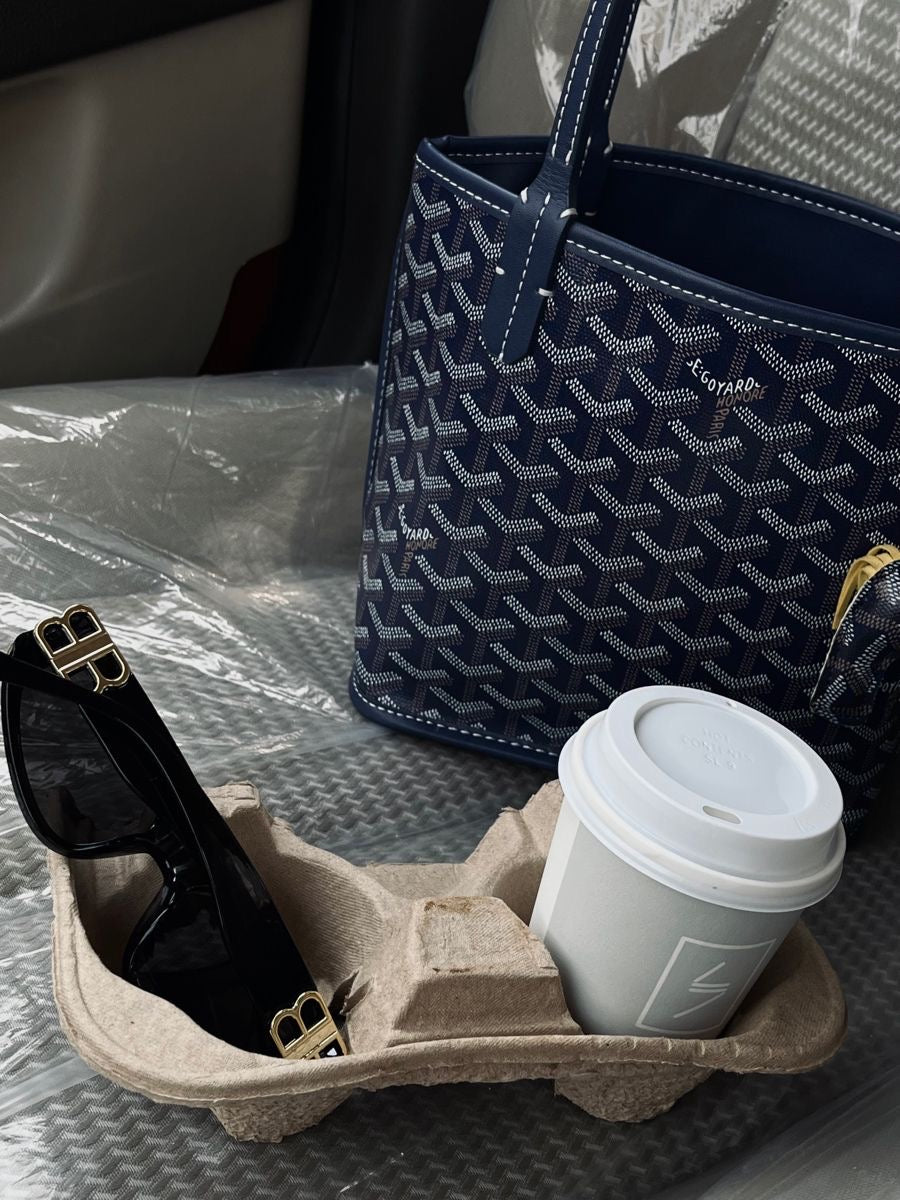 Goyard mini tote blue