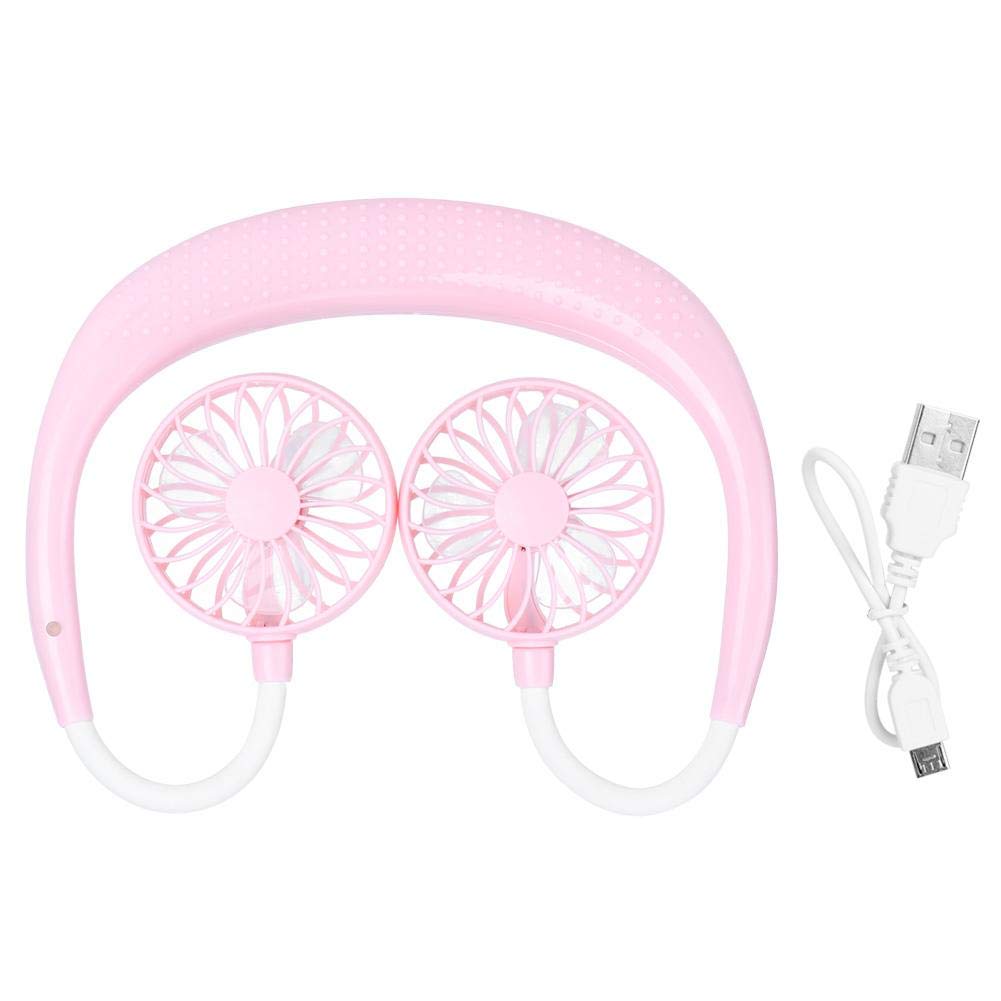 Portable Hand-Free Neck Hanging Rechargeable Fan