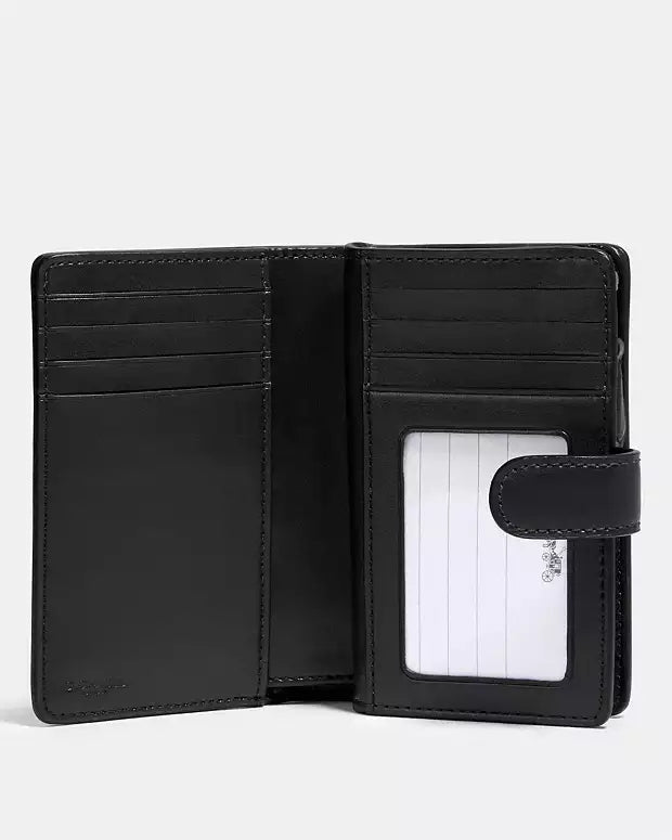 Coach Medium Corner Zip Wallet With Horse And Carriage Print