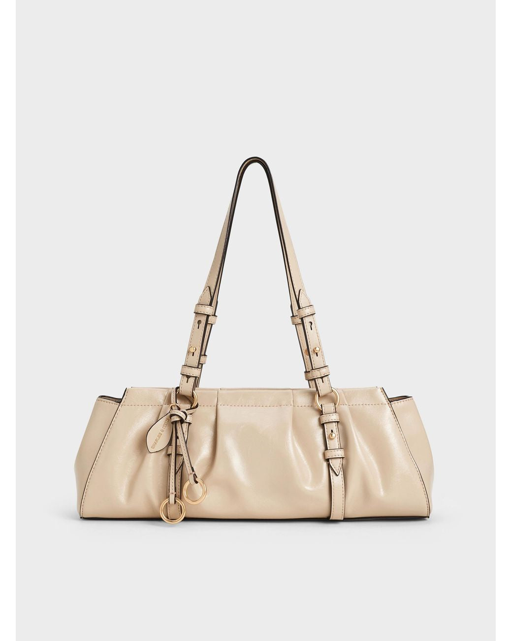 Britton Elongated Shoulder Bag - Ivory
