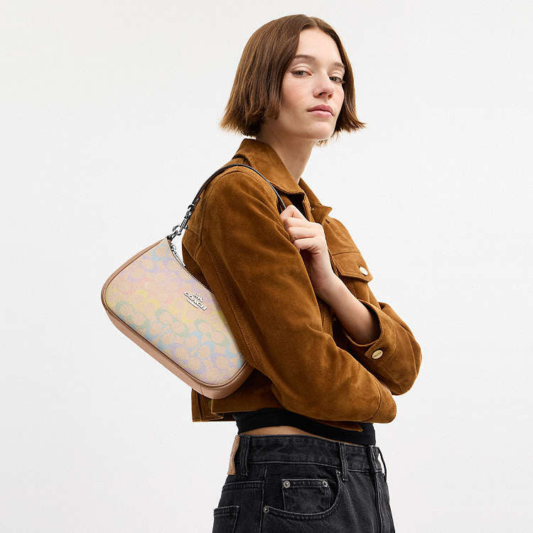 Coach Teri Shoulder Bag
In Rainbow Signature Canvas