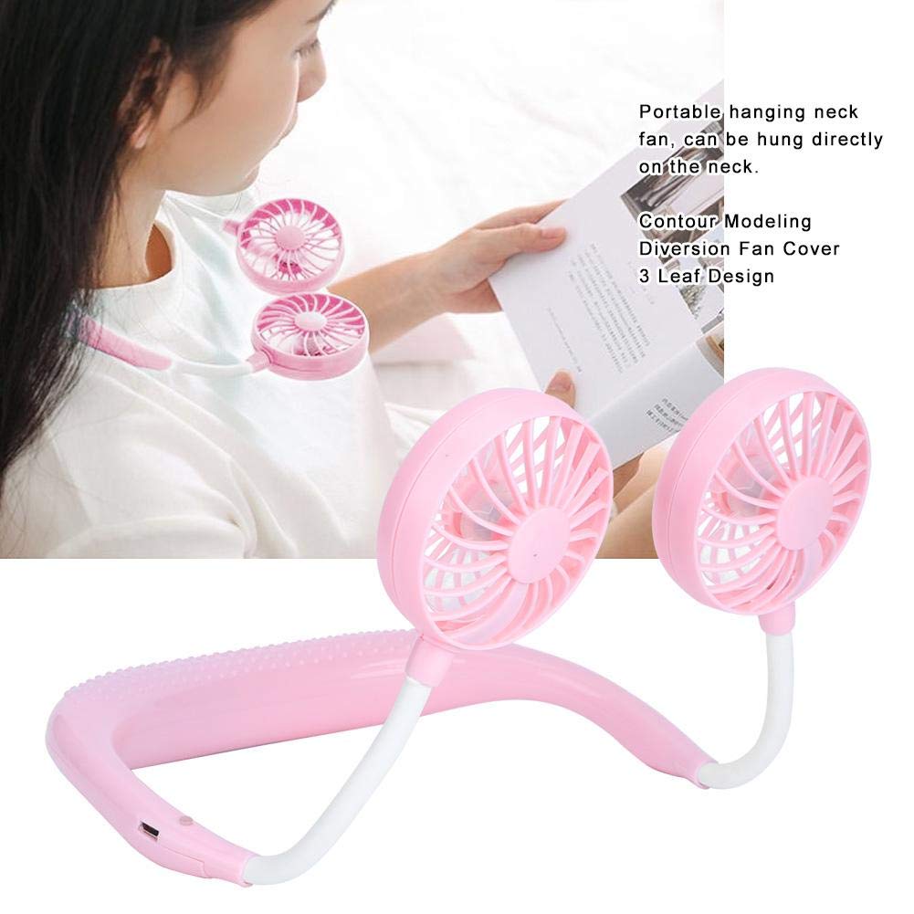 Portable Hand-Free Neck Hanging Rechargeable Fan