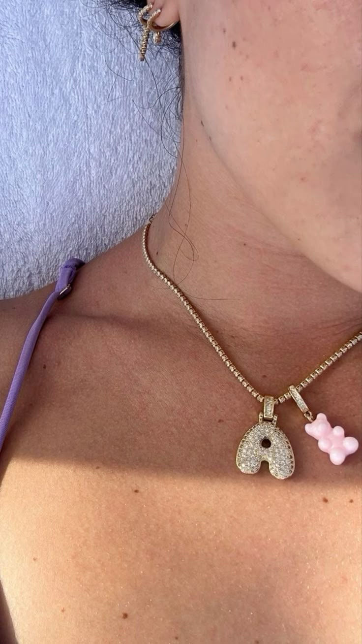 Bubble necklace & chain gold