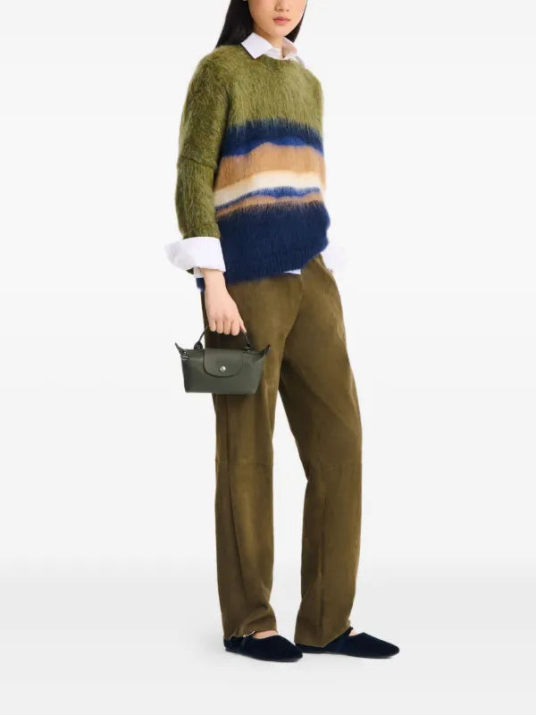 Long champ POUCH WITH HANDLE
Moss green - Recycled Canvas