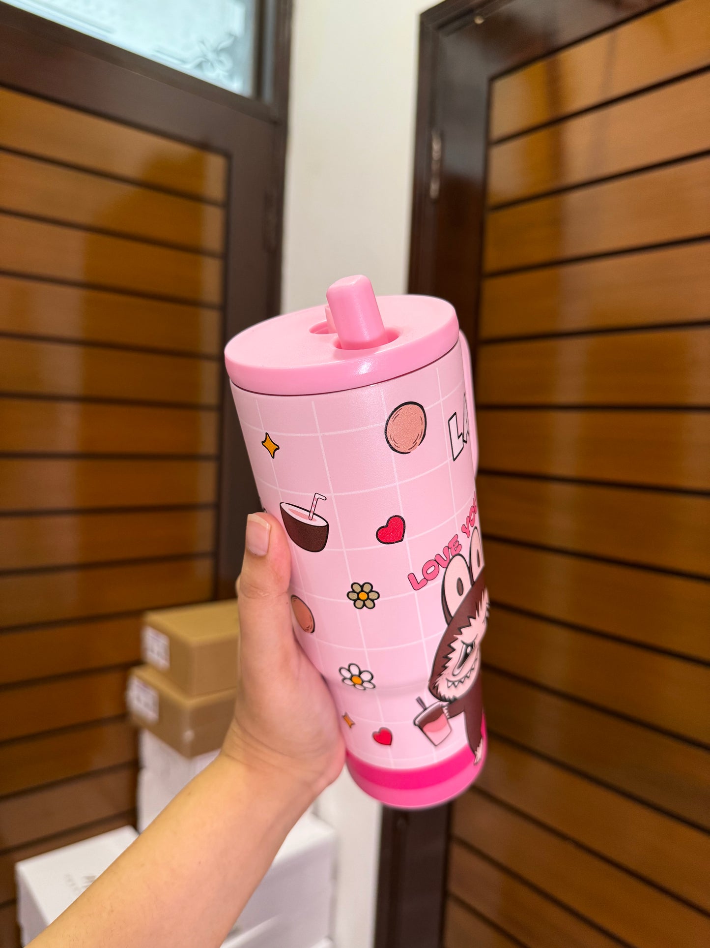 Labubu Tumbelr pink