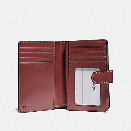COACH MEDIUM CORNER ZIP WALLET IN SIGNATURE CANVAS