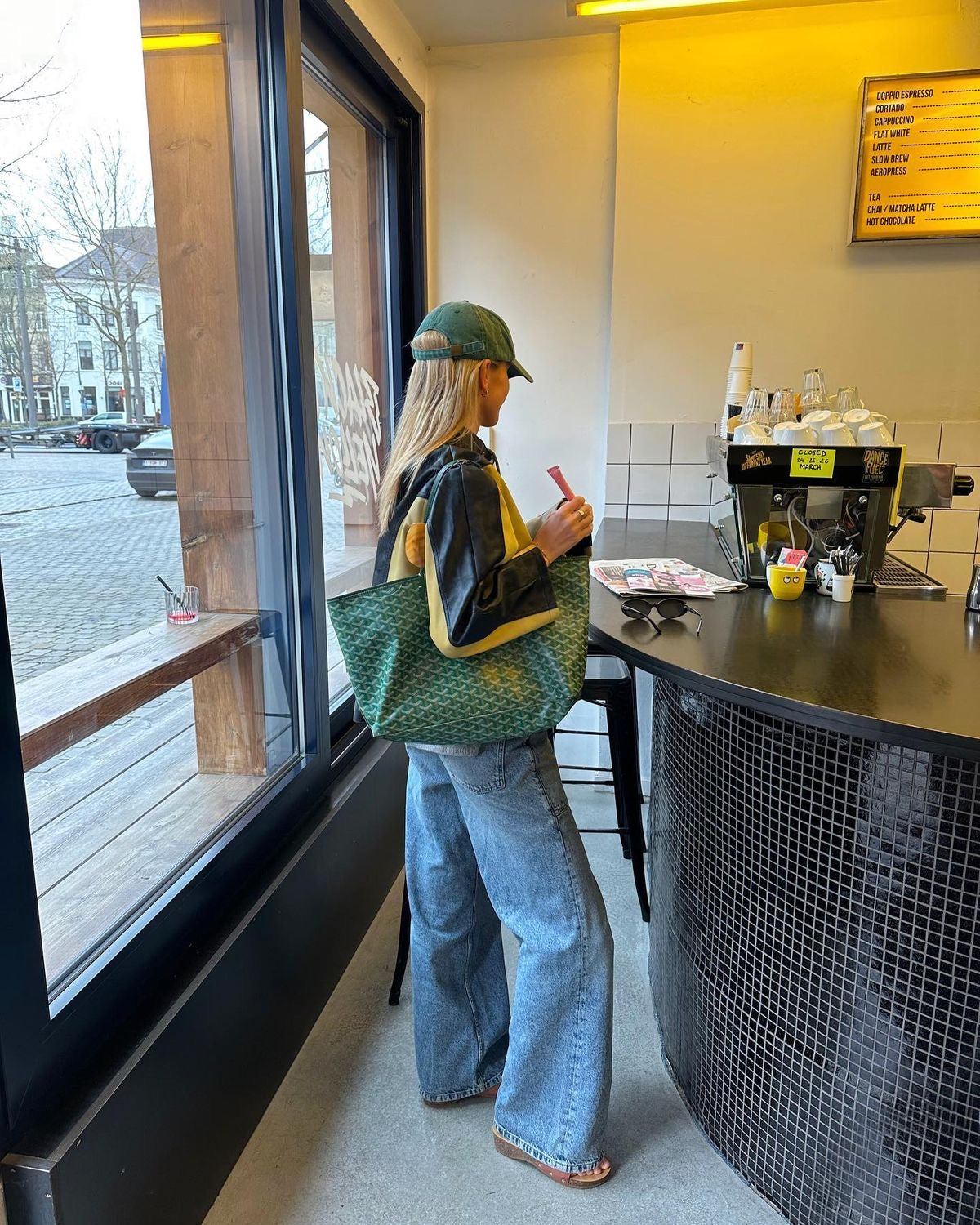 Goyard medium tote Green