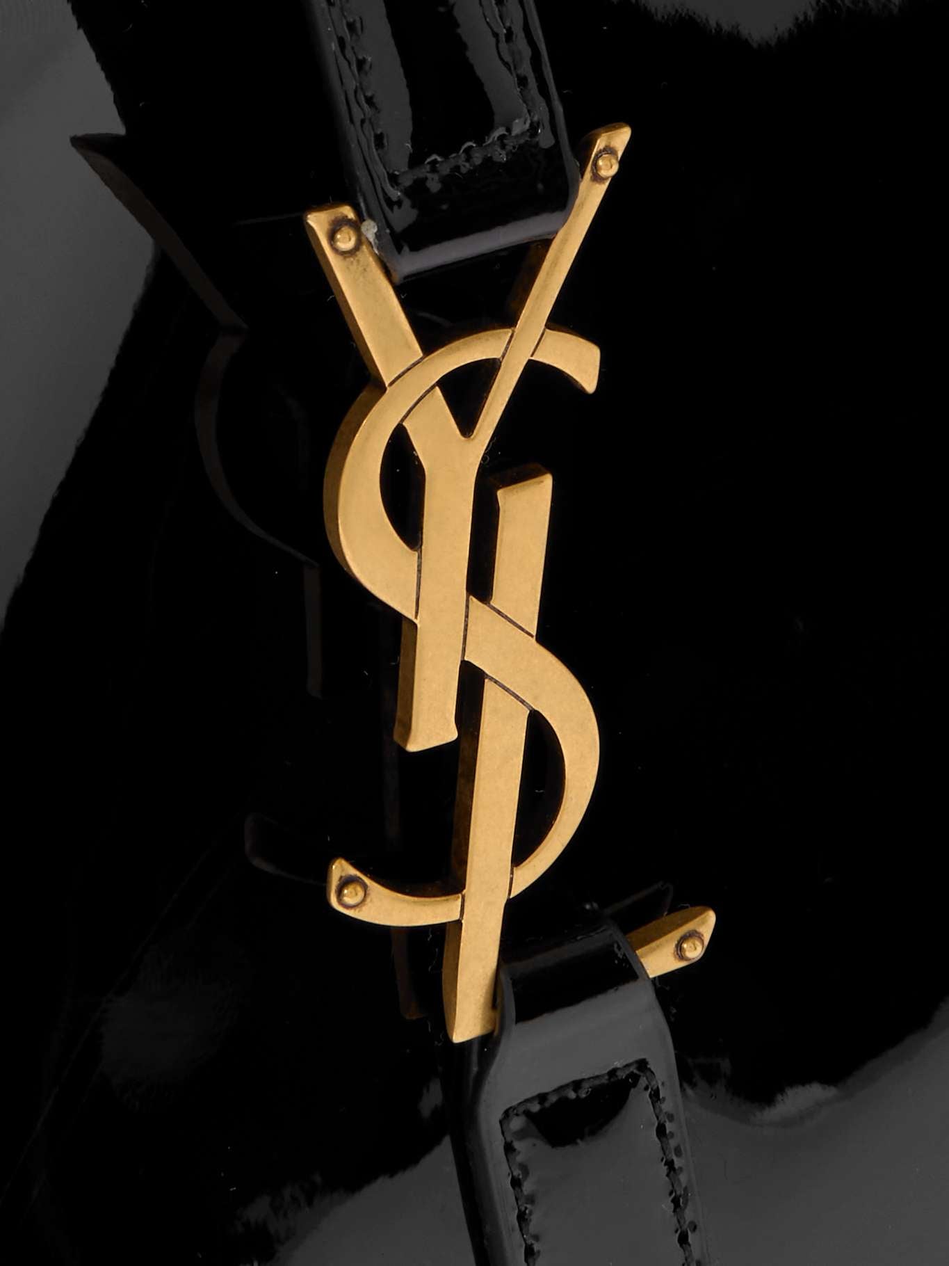 SAINT LAURENT
Mini Le 5 à 7 Hobo Shoulder Bag in gloss leather