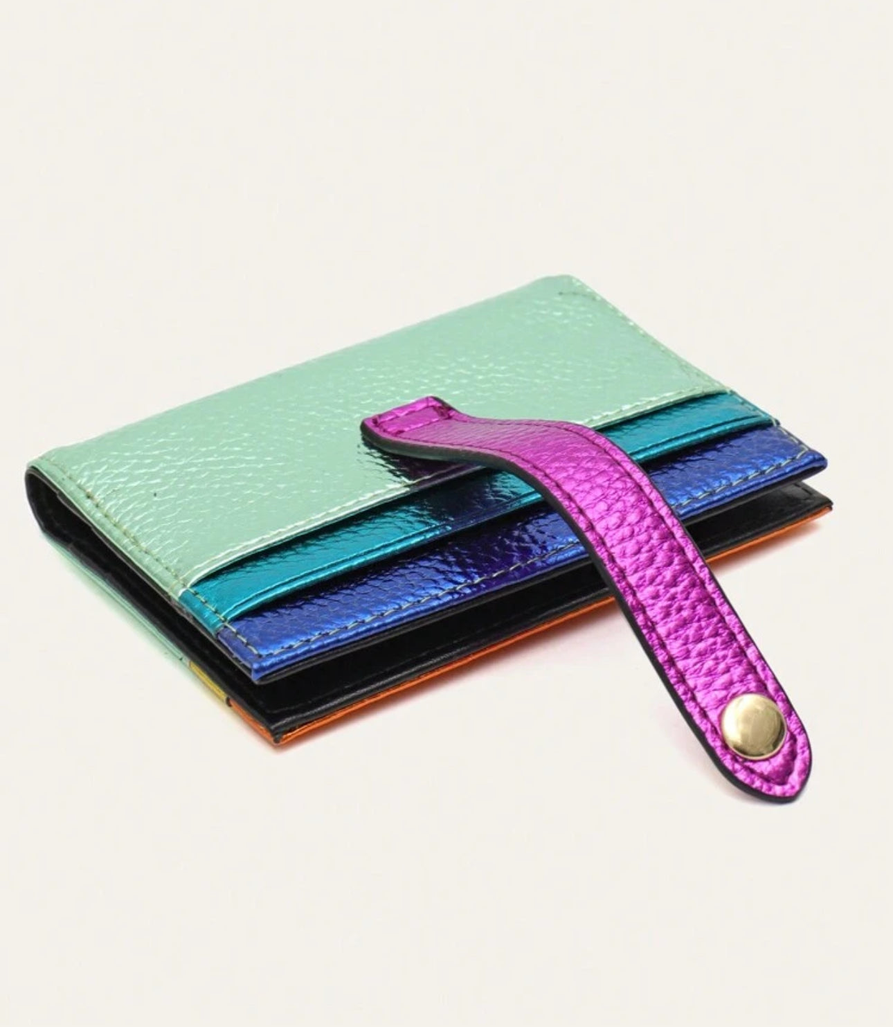 Metallic card holder ( Mint )