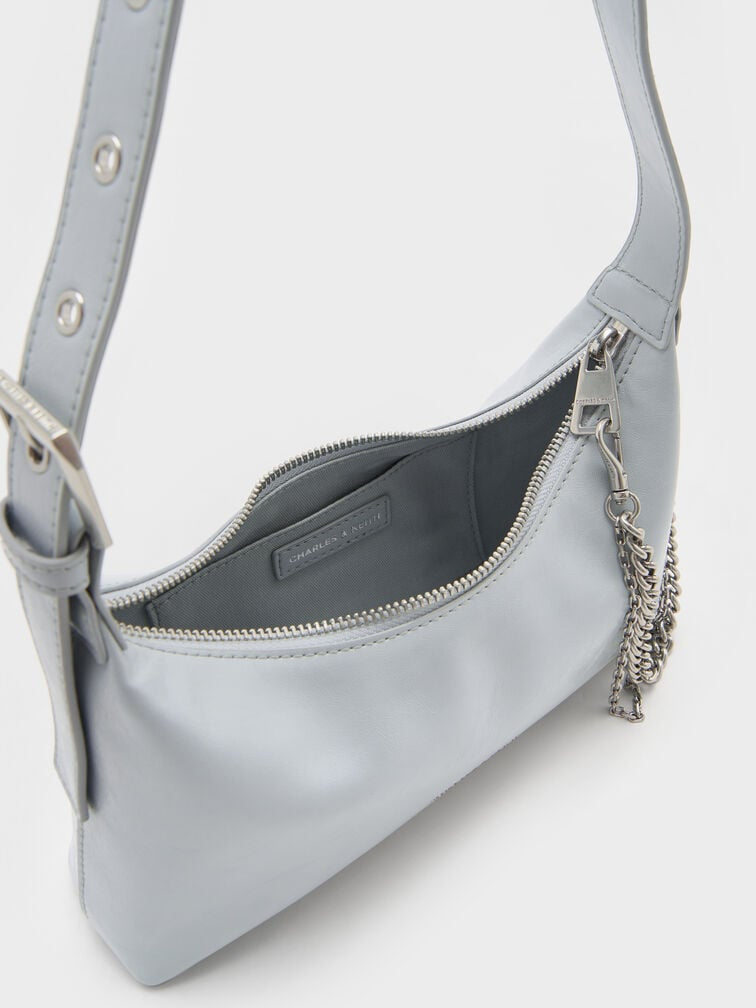 Atwood Chain Shoulder Bag - blue
