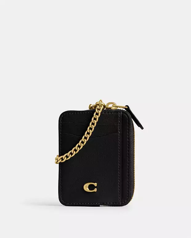 COACH® | Essential Chain Card Case Black
