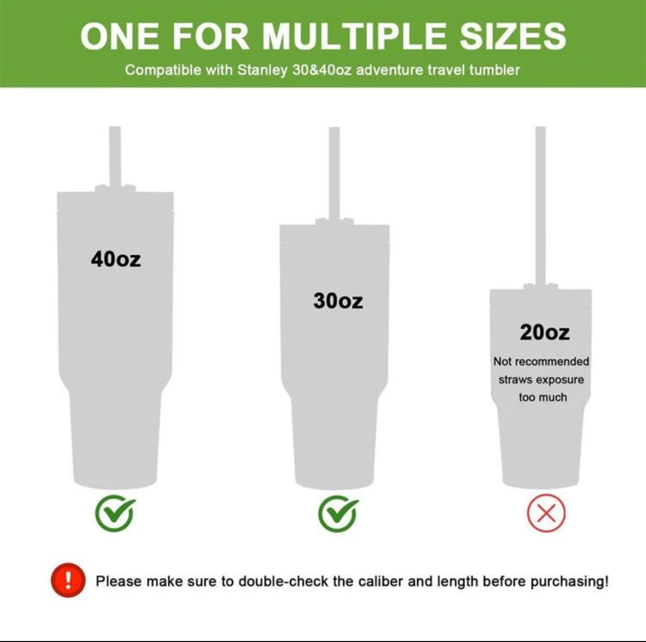 Replacement straws for Stanley
