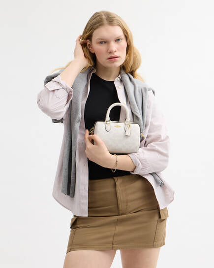 Rowan mini white canvas