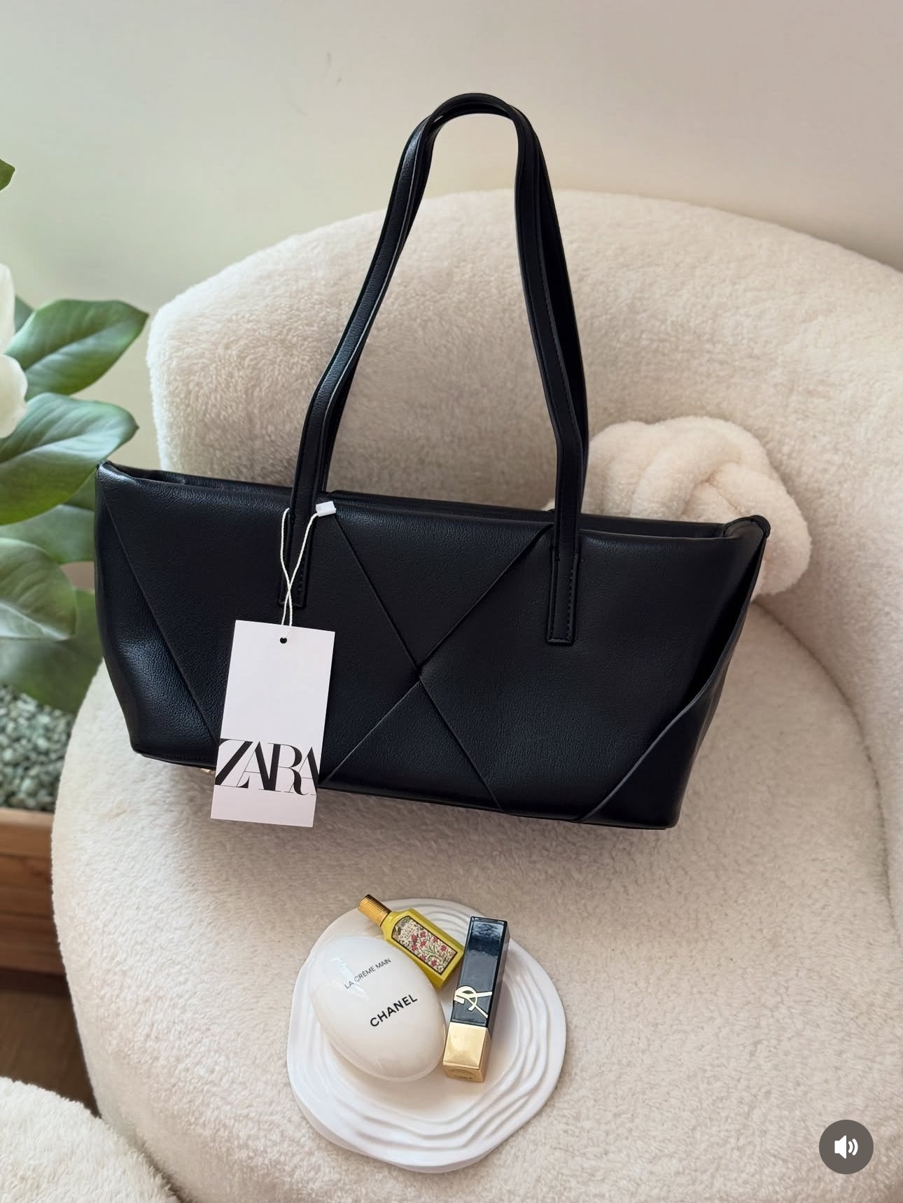 Zara handbag Black