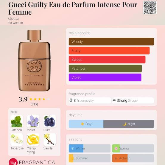 Gucci Guilty Eau de Parfum Intense Pour Femme Gucci perfume