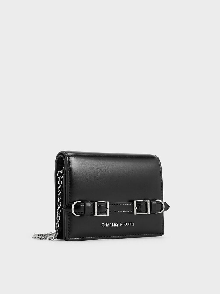 Sloane Chain-Handle Wallet - Noir