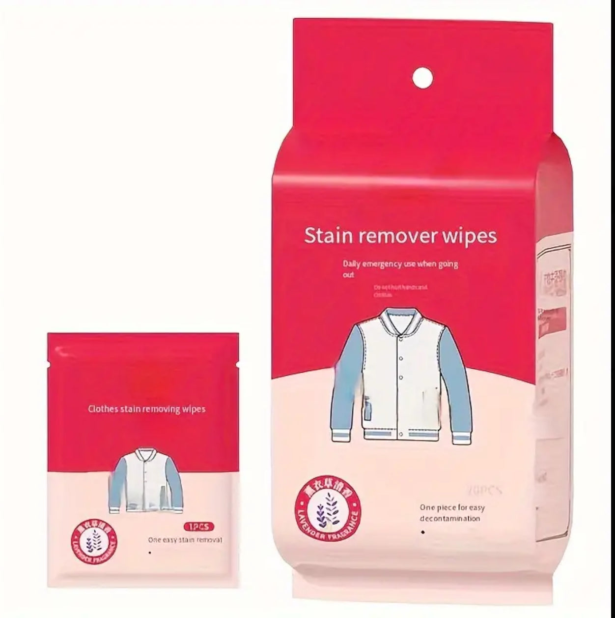 Stain removing wipes