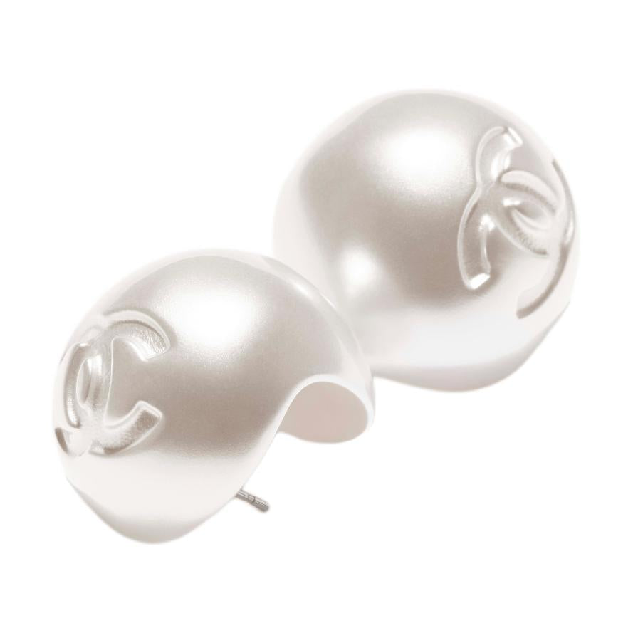 Chanel pearl studs