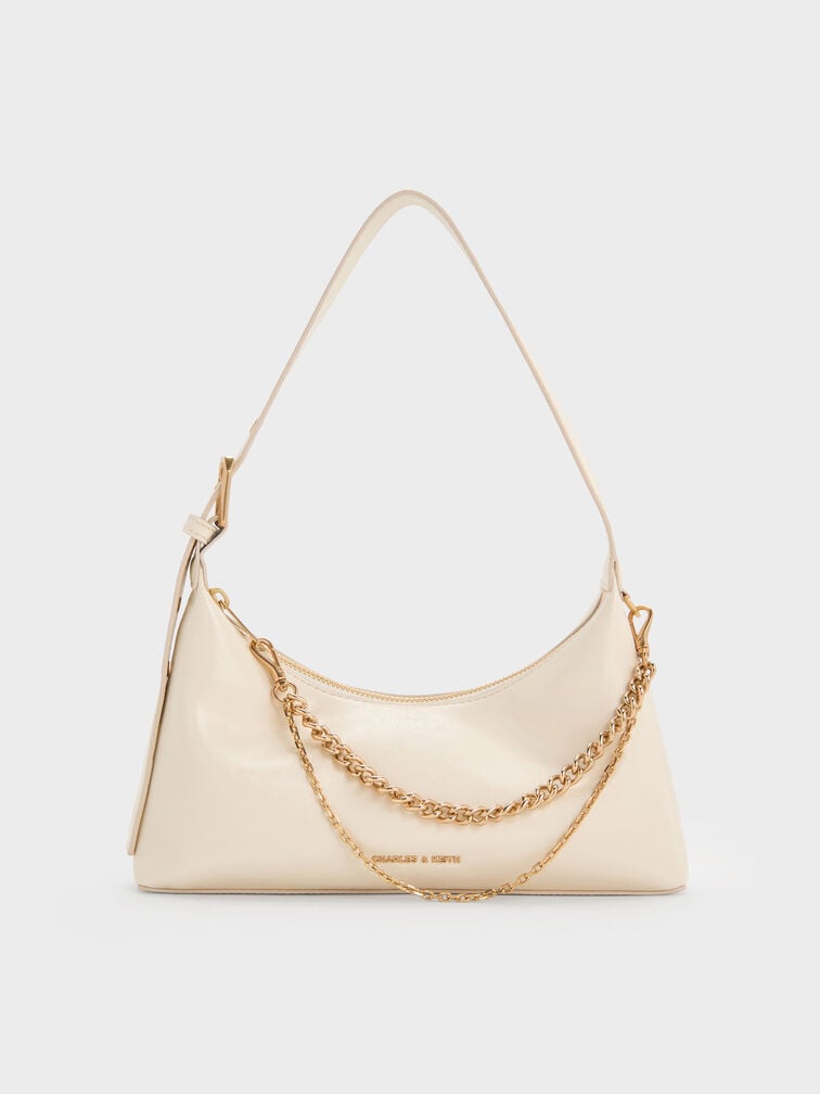Atwood Chain Shoulder Bag - Cream