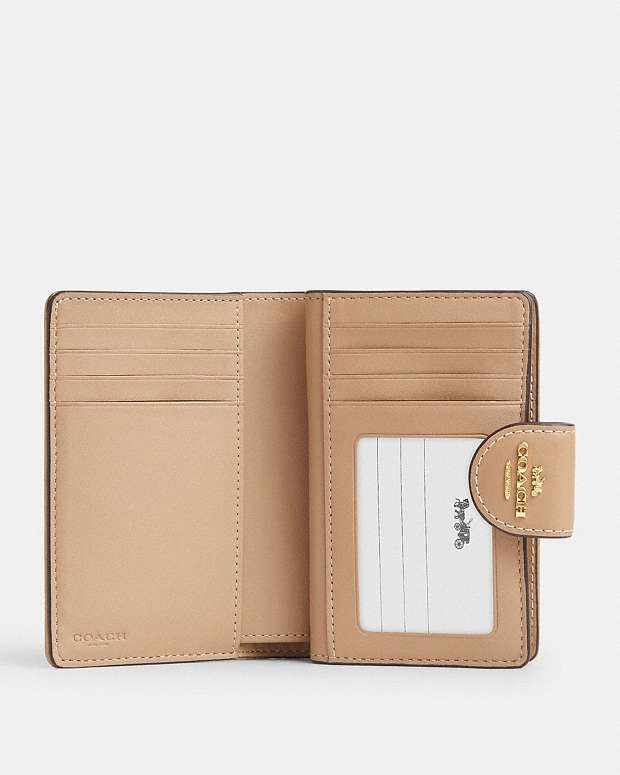 COACH® | Medium Corner Zip Wallet In Signature Jacquard