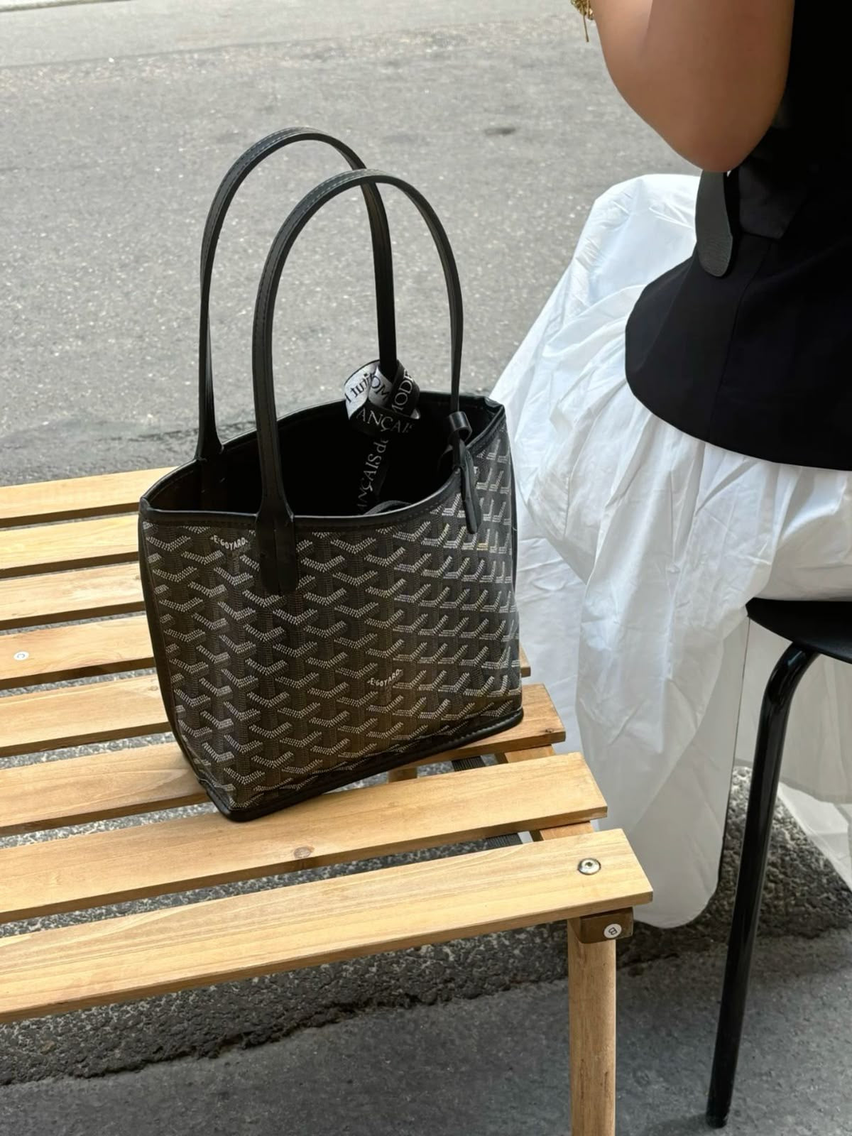 Goyard mini tote black