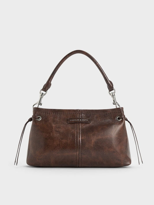 Noane Top Handle Bag - Distressed Coffee