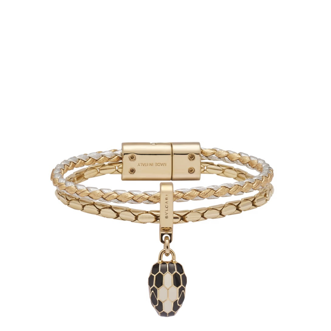 SERPENTI FOREVER LEATHER BRACELET
