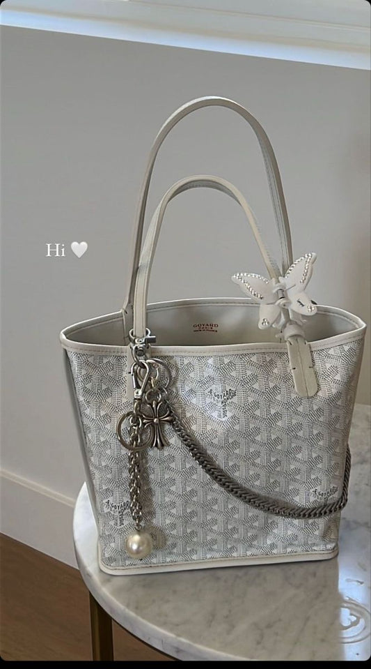 Goyard mini tote beige