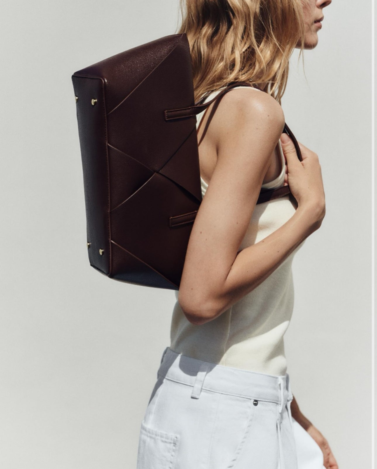 Zara Handbag Burgundy