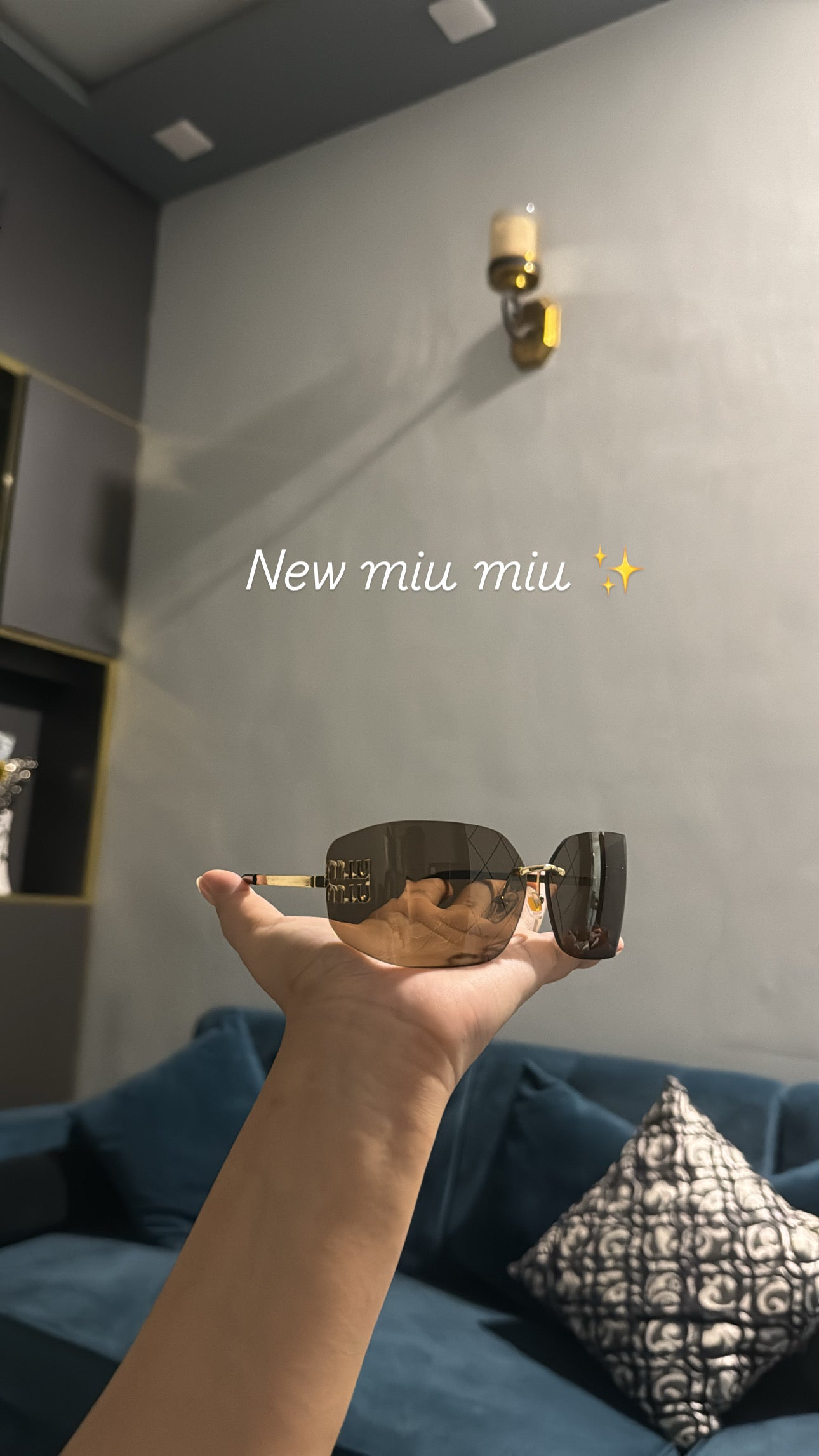 Miu miu rimless sunnies