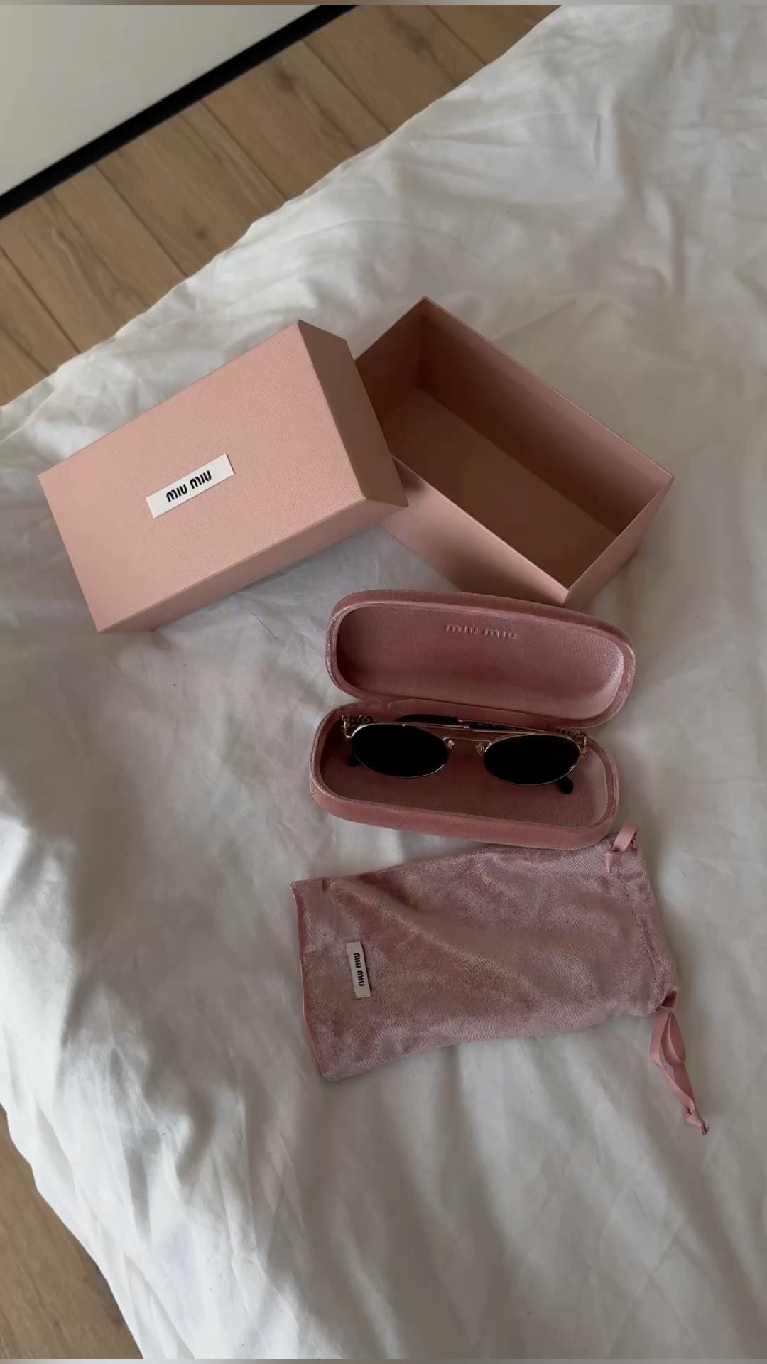 Miu miu metal frame glasses