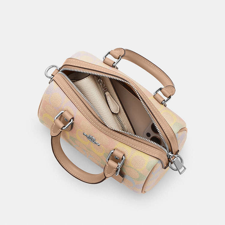 Coach mini Rowan Bag
In Rainbow Signature Canvas