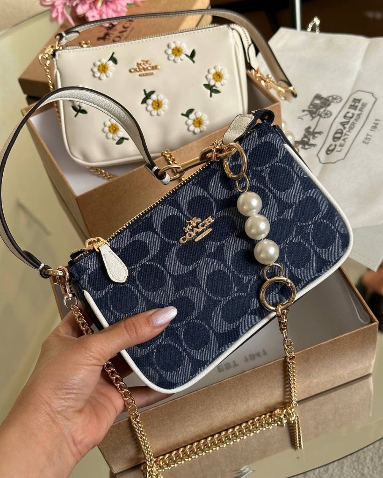 COACH | Nolita 19 Signature signature canvas blue