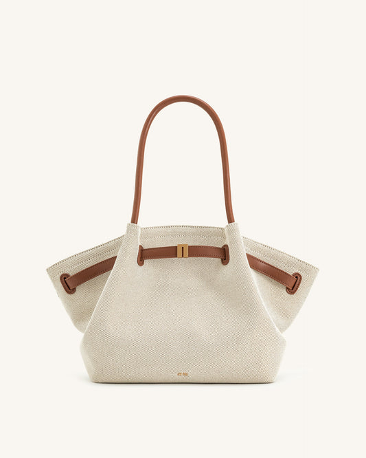 JW PEI Hana Medium Tote Bag - Dark Brown