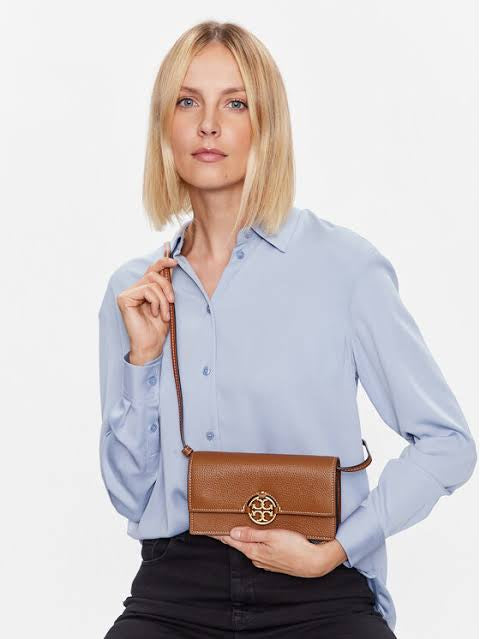 Tory Burch miller wallet crossbody Leather Clutch